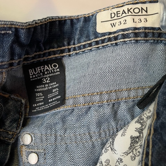 Buffalo Deakon 32x33 blue jeans men’s - Picture 6 of 6